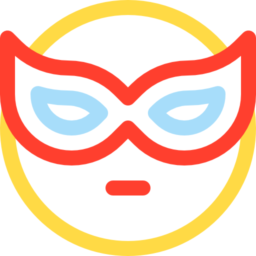 Mask Basic Rounded Lineal Color icon