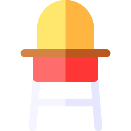Baby chair Basic Rounded Flat icon