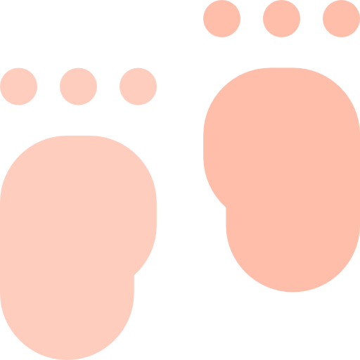 voeten Basic Rounded Flat icoon