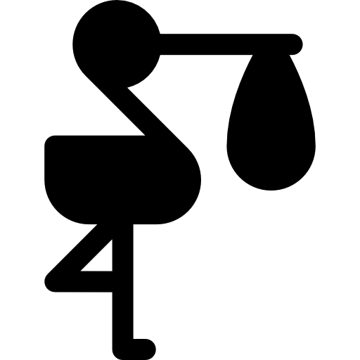 cigüeña Basic Rounded Filled icono