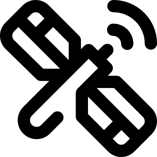 satelita Super Basic Omission Outline ikona