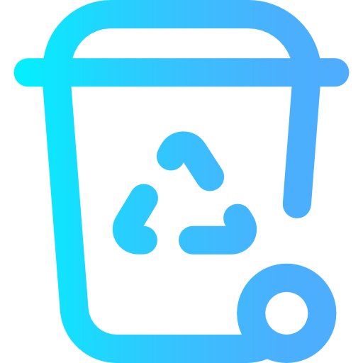 Trash Super Basic Omission Gradient icon