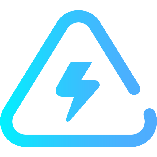 elektryczność Super Basic Omission Gradient ikona