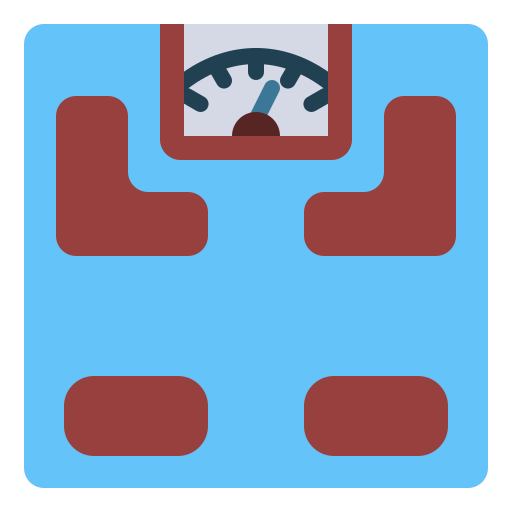 scala del corpo Generic Flat icona
