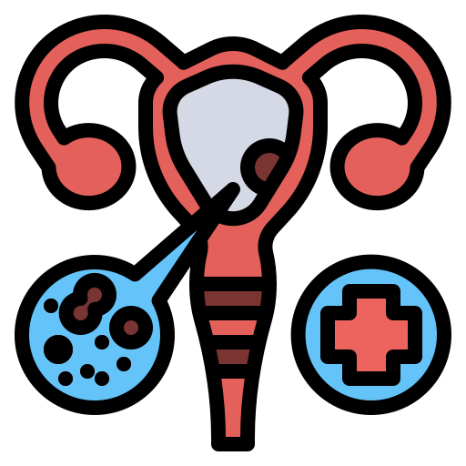 Cervical cancer Generic Outline Color icon