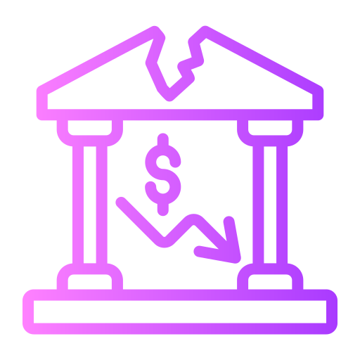 Bankruptcy Generic gradient outline icon