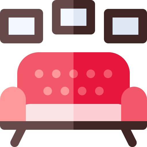 소파 Basic Rounded Flat icon