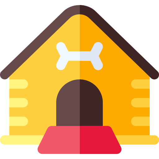 Pet house Basic Rounded Flat icon