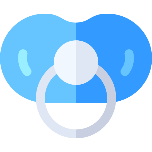 Pacifier Basic Rounded Flat icon