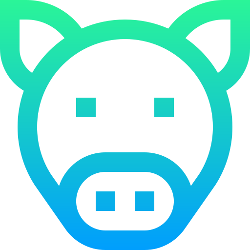 cerdo Super Basic Straight Gradient icono
