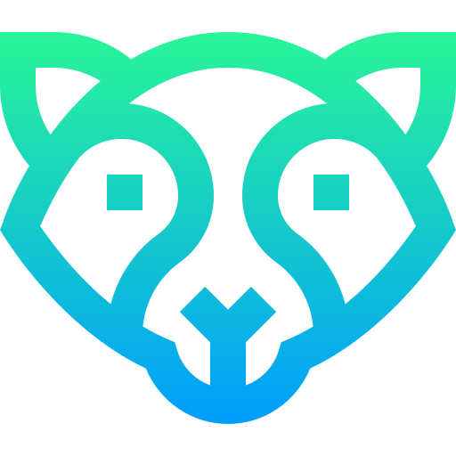 raccoon Super Basic Straight Gradient icon