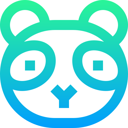 panda Super Basic Straight Gradient ikona