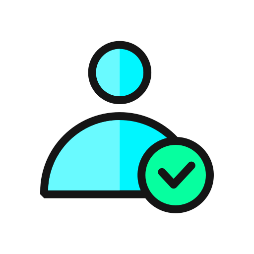 Verified user Generic Outline Color icon