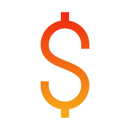 Знак доллара Generic Gradient иконка