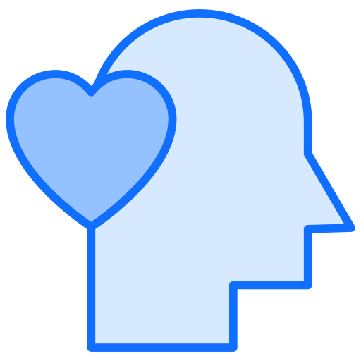 Горящее сердце Generic Blue иконка