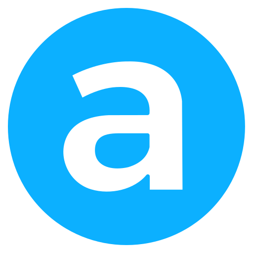 Letter A Generic color fill icon