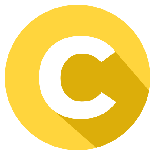 buchstabe c. Generic color fill icon