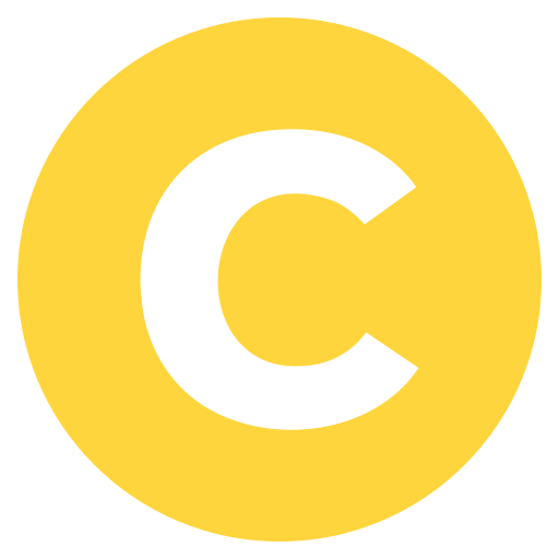 文字c Generic color fill icon