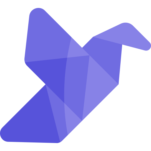 origami Kawaii Flat ikona