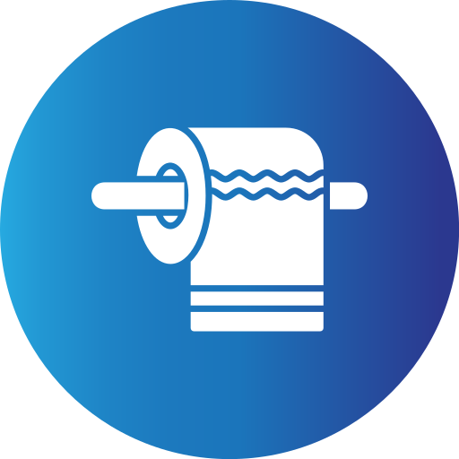 Toilet paper Generic Blue icon
