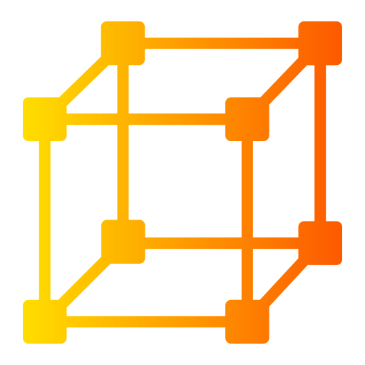 cubo 3d Generic Flat Gradient Ícone