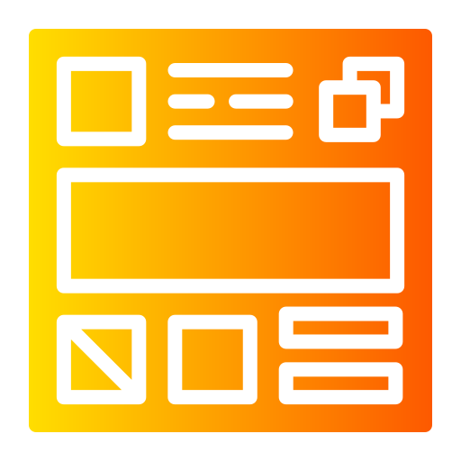 disposizione Generic Flat Gradient icona