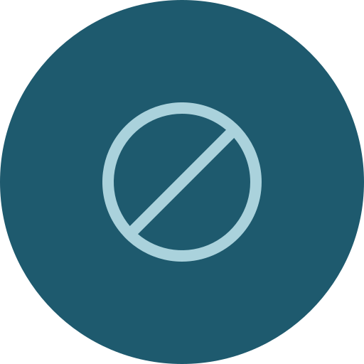 Block user Generic Blue icon