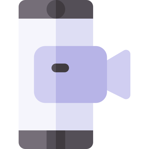 mobiel Basic Rounded Flat icoon