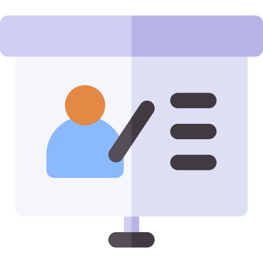 Video Conference Basic Rounded Flat icon