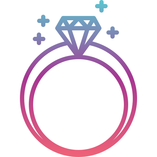 anel de diamante Generic gradient outline Ícone