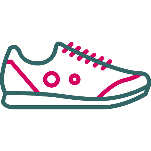 scarpa da ginnastica Generic color outline icona