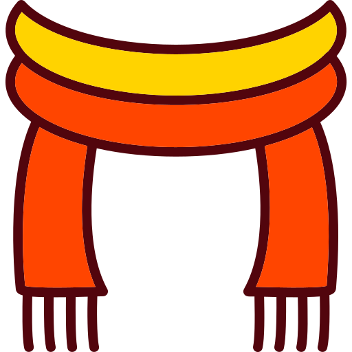 bufanda de invierno Generic color lineal-color icono