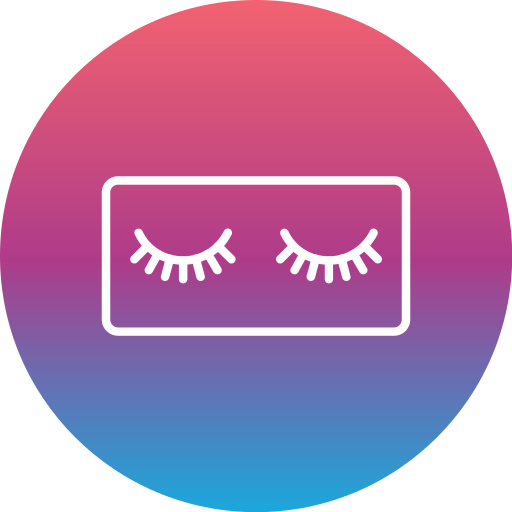 Eyelash Generic gradient fill icon