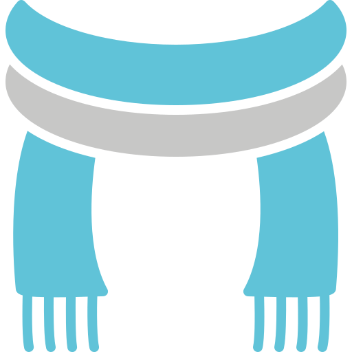 Winter scarf Generic color fill icon