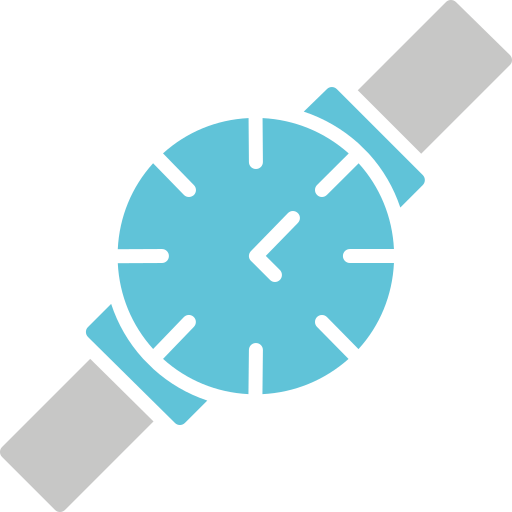 reloj Generic color fill icono