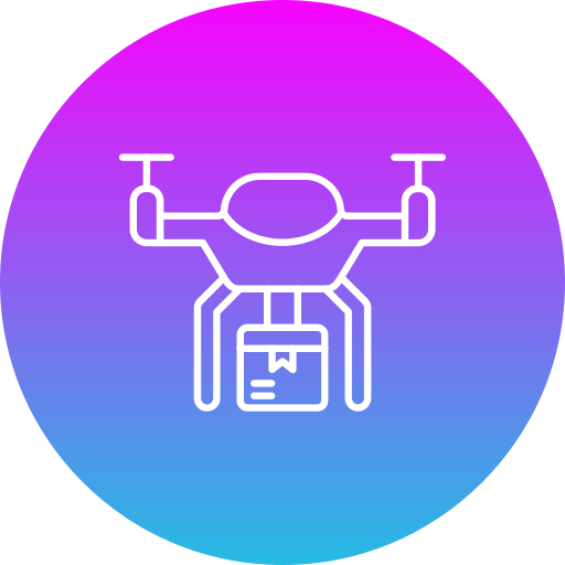 dostawa dronem Generic Flat Gradient ikona