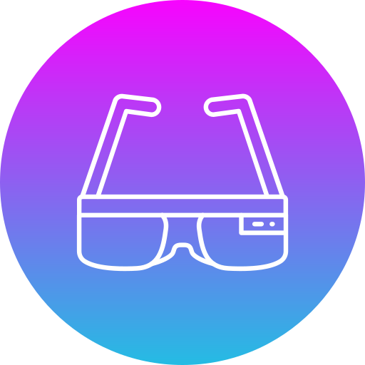 intelligente brille Generic Flat Gradient icon