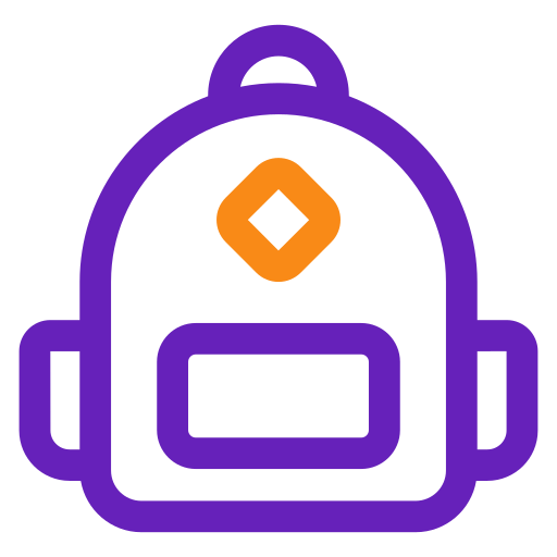 Backpack Generic Outline Color icon