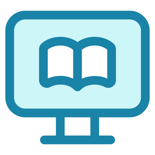 온라인 도서관 Generic Blue icon