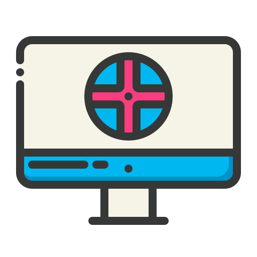 パソコンゲーム Generic Outline Color icon
