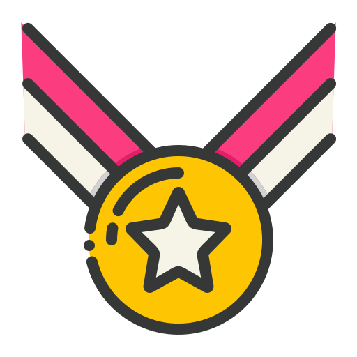 Star Medal Generic Outline Color icon