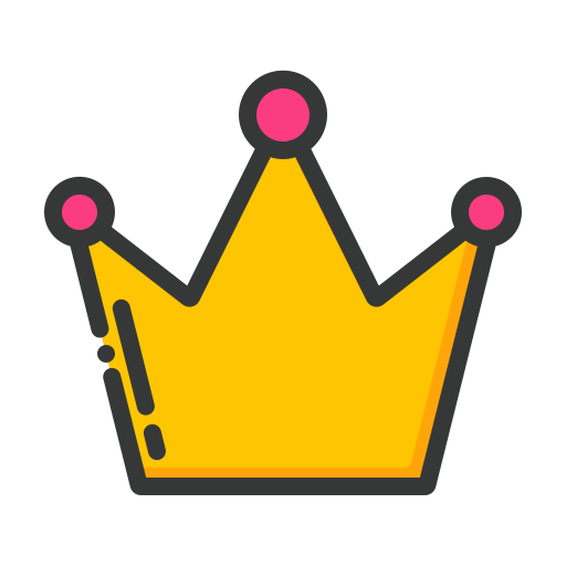 korona króla Generic Outline Color ikona