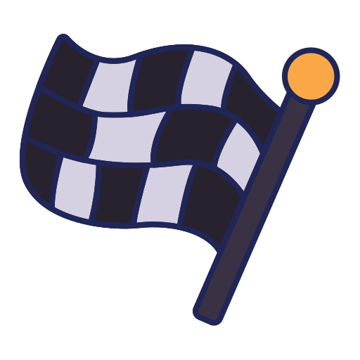 Racing flag Generic Outline Color icon