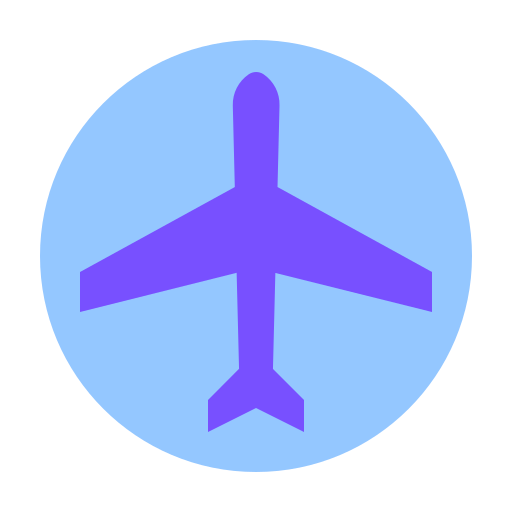 飛行機 Generic color fill icon