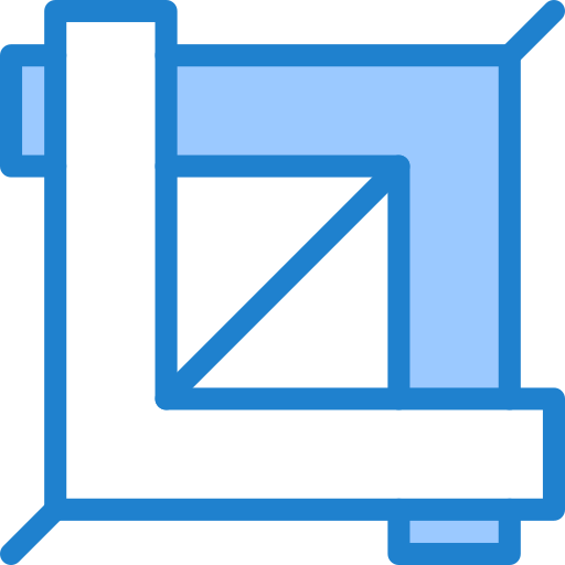 トリミングツール Generic Blue icon