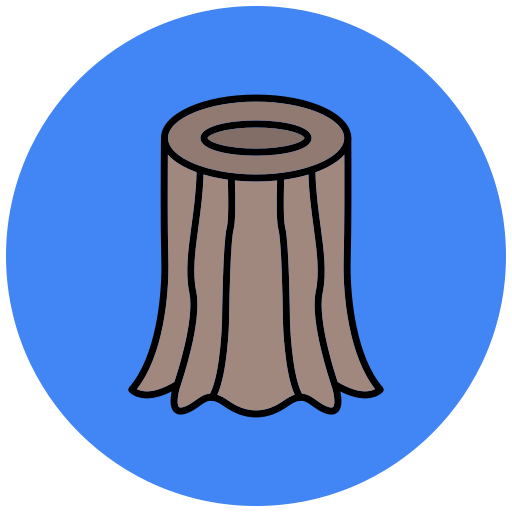 Tree Stump Generic Outline Color icon