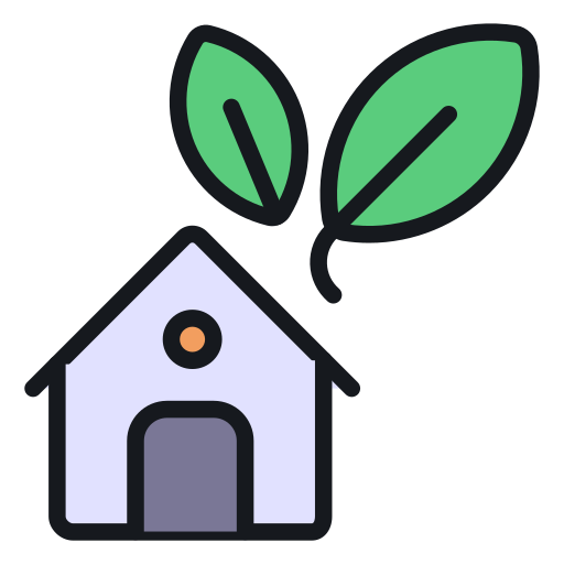 Eco house Generic Outline Color icon