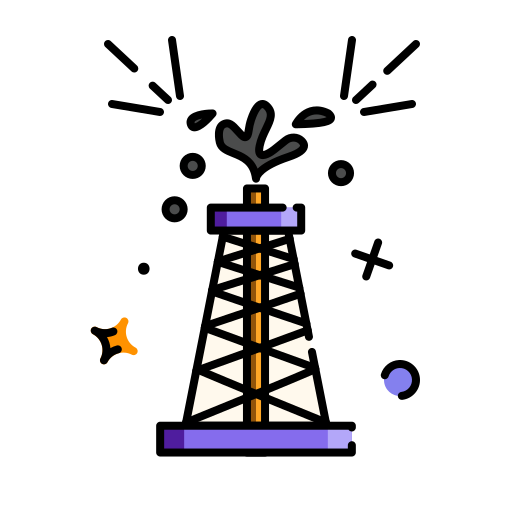 Ölbohrturm Generic Outline Color icon