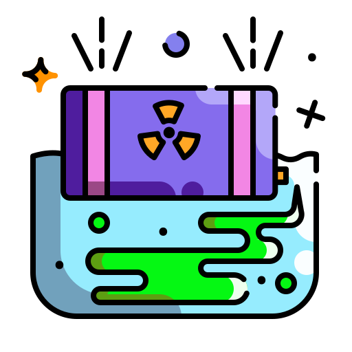 水質汚染 Generic Outline Color icon