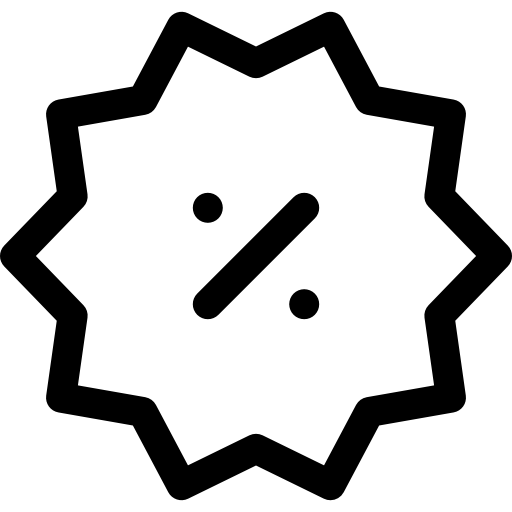 rabat Basic Rounded Lineal ikona